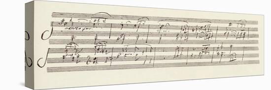 Portion of the Manuscript of Beethoven's Sonata in A, Opus 101-Ludwig Van Beethoven-Premier Image Canvas