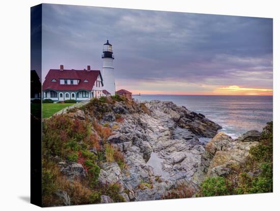 Portland Head Lighthouse at Sunrise, Portland, Maine, New England, USA, North America-Alan Copson-Premier Image Canvas