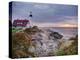 Portland Head Lighthouse at Sunrise, Portland, Maine, New England, USA, North America-Alan Copson-Premier Image Canvas