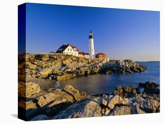 Portland Head Lighthouse, Cape Elizabeth, Maine, New England, USA-Roy Rainford-Premier Image Canvas