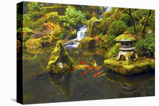 Portland Japanese Garden, Portland, Oregon, USA-Michel Hersen-Premier Image Canvas