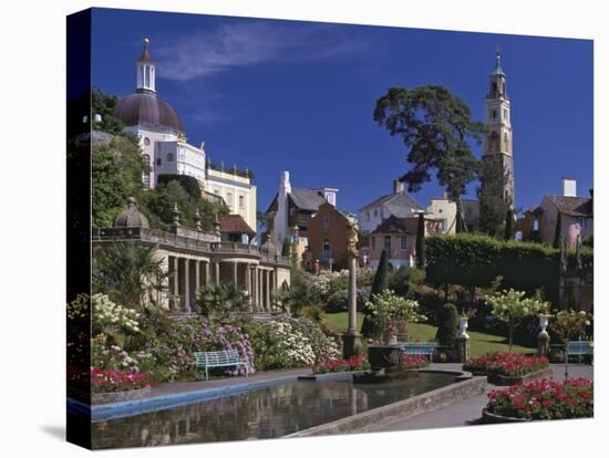 Portmeirion Village, Created by Sir Clough Williams-Ellis Between 1925 and 1972, Porthmadog-Nigel Blythe-Premier Image Canvas