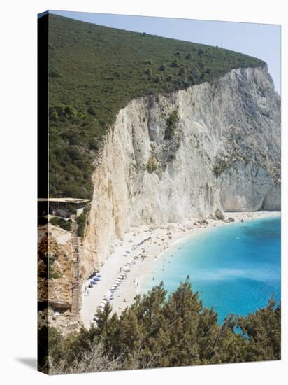 Porto Katsiki Beach, West Coast of Lefkada, Ionian Islands, Greek Islands, Greece, Europe-Robert Harding-Premier Image Canvas