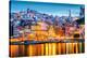 Porto, Portugal Old City Skyline from across the Douro River-Sean Pavone-Premier Image Canvas