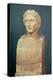 Portrait Bust of Alexander the Great (356-323 BC) Known as the Azara Herm, Greek Replica-Lysippos-Premier Image Canvas