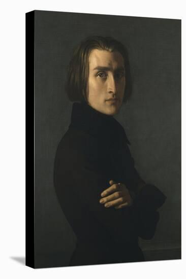 Portrait de Franz Liszt (1811-1886) compositeur et pianiste hongrois-Henri Lehmann-Premier Image Canvas