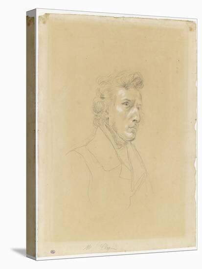 Portrait de Frédéric Chopin-Eugene Delacroix-Premier Image Canvas