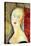 Portrait De Germaine Survage-Amedeo Modigliani-Stretched Canvas