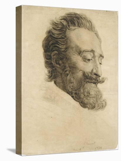Portrait de Henri IV, d'après le baron Gérard-Louis Janmot-Premier Image Canvas