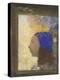 Portrait de jeune femme au bonnet bleu-Odilon Redon-Premier Image Canvas