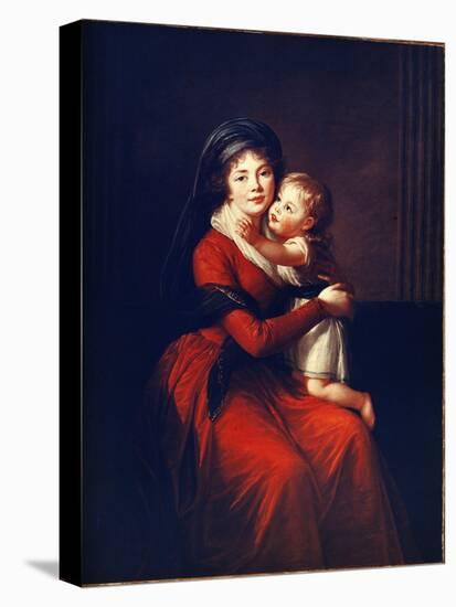 Portrait De La Princesse Alexandra Petrovna Galitzine (Golitsyna Ou Galitzyne) Nee Protassov (1774--Elisabeth Louise Vigee-LeBrun-Premier Image Canvas