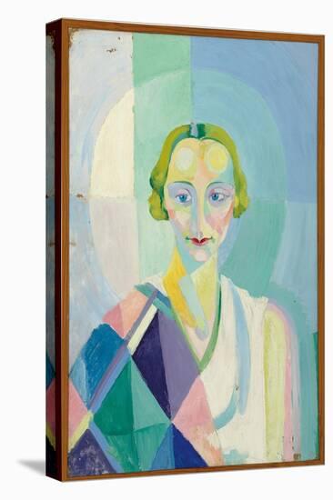 Portrait De Madame Heim, 1926-27 (Oil on Board)-Robert Delaunay-Premier Image Canvas
