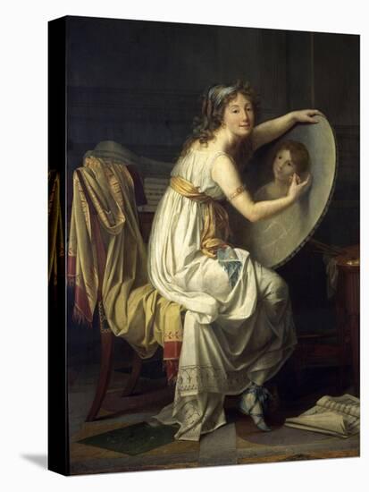 Portrait de mademoiselle Ducreux dit autrefois portrait de madame Vigée Lebrun-Jacques-Louis David-Premier Image Canvas