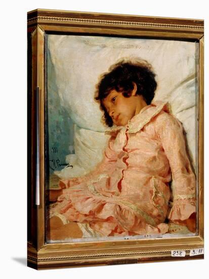 Portrait De Nadia (Nadya) Repina, Fille De L'artiste. Peinture De Ilya Yefimovich Repin (Repine) (1-Ilya Efimovich Repin-Premier Image Canvas