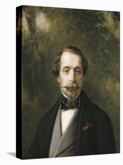 Portrait de Napoléon III en costume anglais-Franz Xaver Winterhalter-Premier Image Canvas