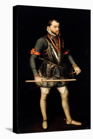 Portrait De Philippe II (1527-1598), Roi D'espagne  (Portrait of Philip II (1527-1598), King of Sp-Alonso Sanchez Coello-Premier Image Canvas