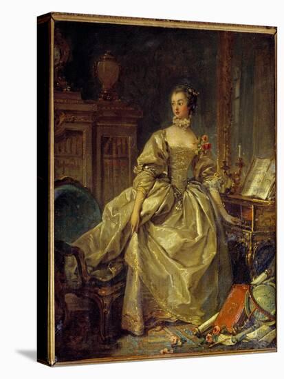 Portrait En Pied De Jeanne Antoinette Poisson, Marquise De Pompadour (Dit Madame De Pompadour, 1722-Francois Boucher-Premier Image Canvas