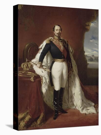 Portrait en pied de Napoléon III-Franz Xaver Winterhalter-Premier Image Canvas