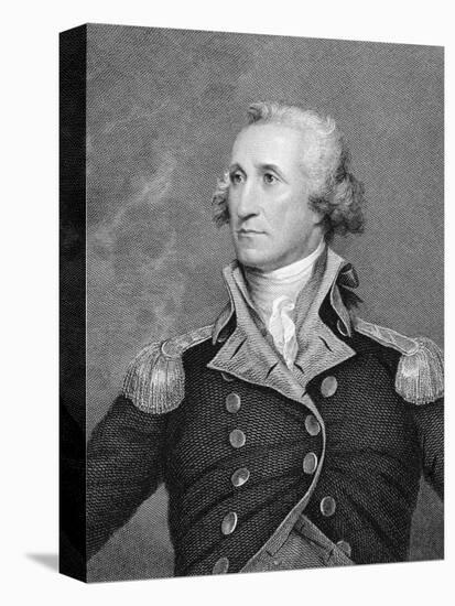 Portrait Engraving of George Washington after Painting-John Trumbull-Premier Image Canvas