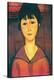 Portrait Girl-Amedeo Modigliani-Stretched Canvas