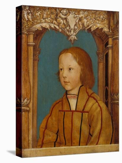 Portrait of a Boy with Blond Hair-Ambrosius Holbein-Premier Image Canvas