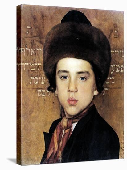 Portrait of a Boy-Isidor Kaufmann-Stretched Canvas