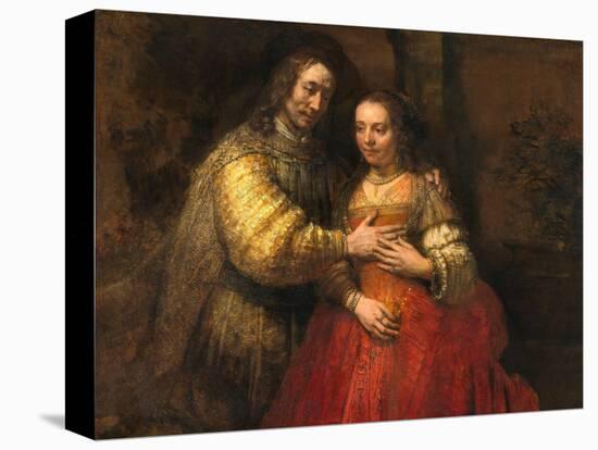 Portrait of a Couple as Figures from the Old Testament, known as 'The Jewish Bride'-Rembrandt van Rijn-Premier Image Canvas