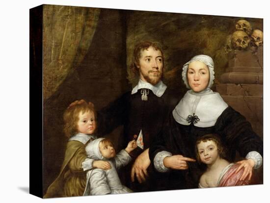 Portrait of a Family, Probably That of Richard Streatfeild, c.1645-William Dobson-Premier Image Canvas