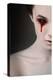 Portrait of a Female Vampire over Black Background-Lisa_A-Premier Image Canvas
