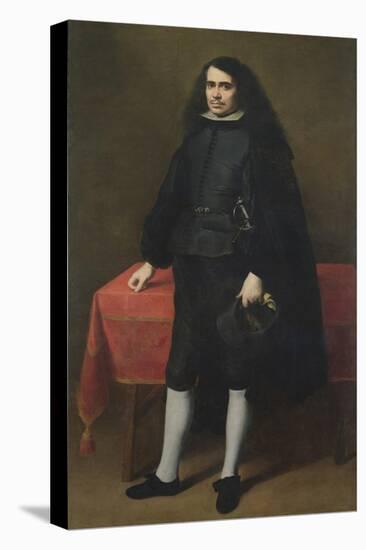 Portrait of a Gentleman in a Ruff Collar, C.1670 (Oil on Canvas)-Bartolome Esteban Murillo-Premier Image Canvas