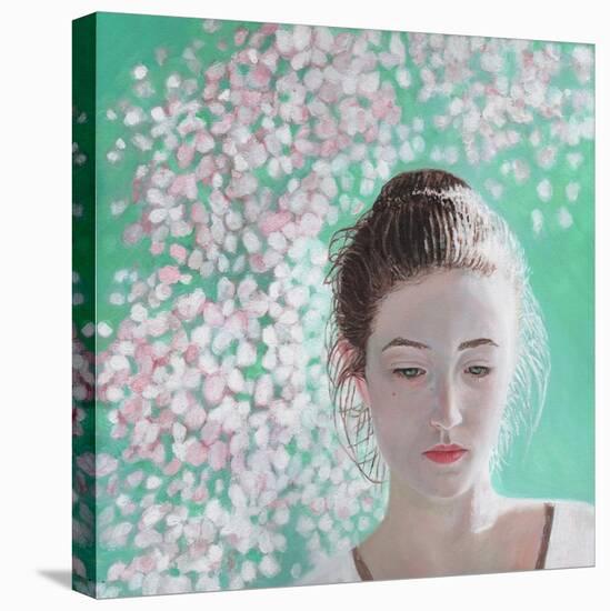 Portrait of a girl blossoming, 2015,-Helen White-Premier Image Canvas