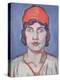 Portrait of a Girl, Red Bandeau, C.1912-Samuel John Peploe-Premier Image Canvas