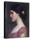 Portrait of a Girl-John William Waterhouse-Premier Image Canvas