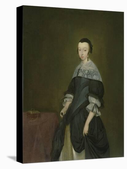 Portrait of a Lady, C.1667-8 (For Pair See 64507)-Gerard ter Borch or Terborch-Premier Image Canvas