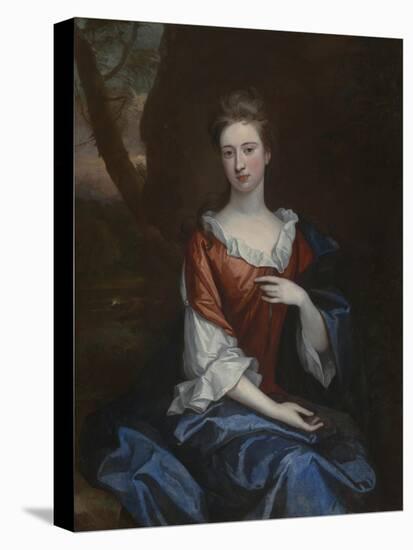 Portrait of a Lady in a Red Dress-Godfrey Kneller-Premier Image Canvas