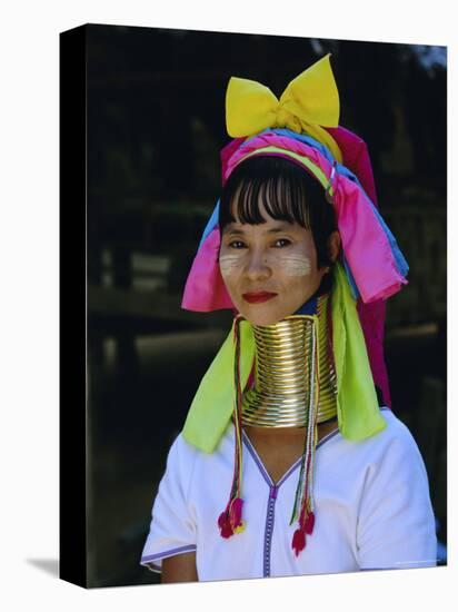 Portrait of a 'Long Necked' Padaung Tribe Woman, Mae Hong Son Province, Thailand, Asia-Gavin Hellier-Premier Image Canvas