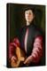 Portrait of a Lute Player, C.1528-1529 (Oil on Wood)-Jacopo Pontormo-Premier Image Canvas