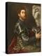 Portrait of a Man in Armour, c.1535-1540-Paris Bordone-Premier Image Canvas