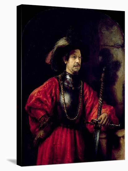 Portrait of a Man in Military Costume, 1650-Rembrandt van Rijn-Premier Image Canvas