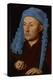 Portrait of a Man with a Blue Chaperon (Man with Ring), C.1429 (Oil on Wood)-Jan van Eyck-Premier Image Canvas