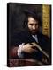 Portrait of a Man with a Book-Parmigianino-Premier Image Canvas