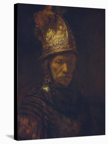 Portrait of a Man with a Golden Helmet, C. 1650-55-Rembrandt van Rijn-Premier Image Canvas