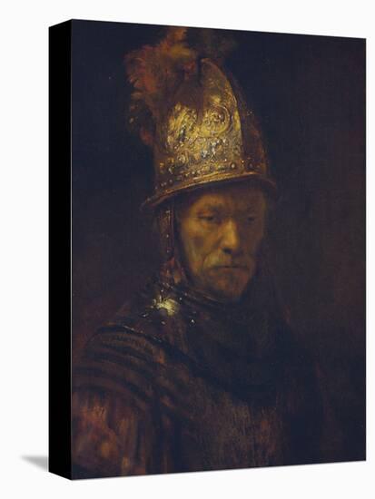 Portrait of a Man with a Golden Helmet, C. 1650-55-Rembrandt van Rijn-Premier Image Canvas