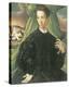 Portrait Of A Man-Francesco Salviati-Stretched Canvas