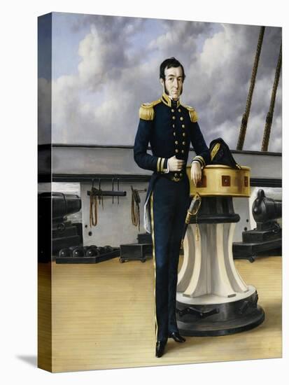 Portrait of a Naval Officer-William Charles Anthony Frerichs-Premier Image Canvas