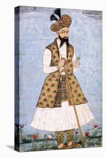 Portrait of a Persian Dignitary, C.1640-1660 (W/C and Gold Paint on Paper)-null-Premier Image Canvas