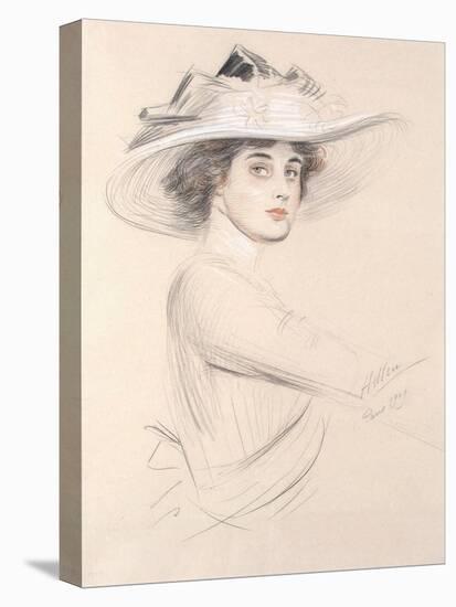 Portrait of a Woman, 1909-Paul Cesar Helleu-Premier Image Canvas