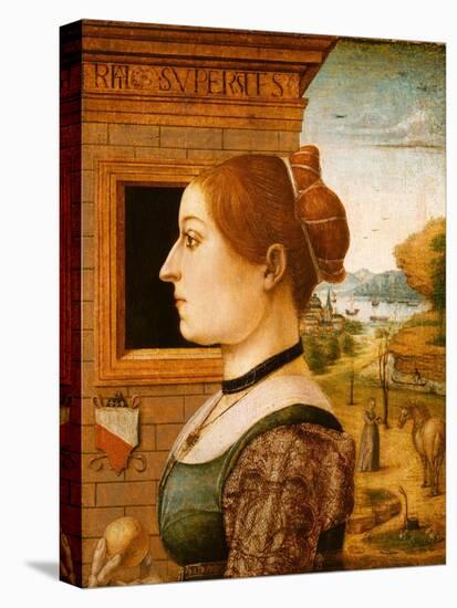 Portrait of a Woman, possibly Ginevra d'Antonio Lupari Gozzadini, c.1494-Italian School-Premier Image Canvas