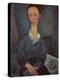 Portrait of a Woman with a White Collar-Amedeo Modigliani-Premier Image Canvas