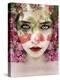 Portrait of a Woman with Red Roses-Alaya Gadeh-Premier Image Canvas